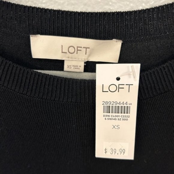 LOFT Black sweater Dress - Picture 7 of 8